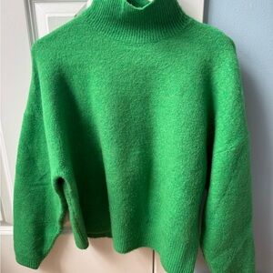 Zara Green Turtleneck Sweater